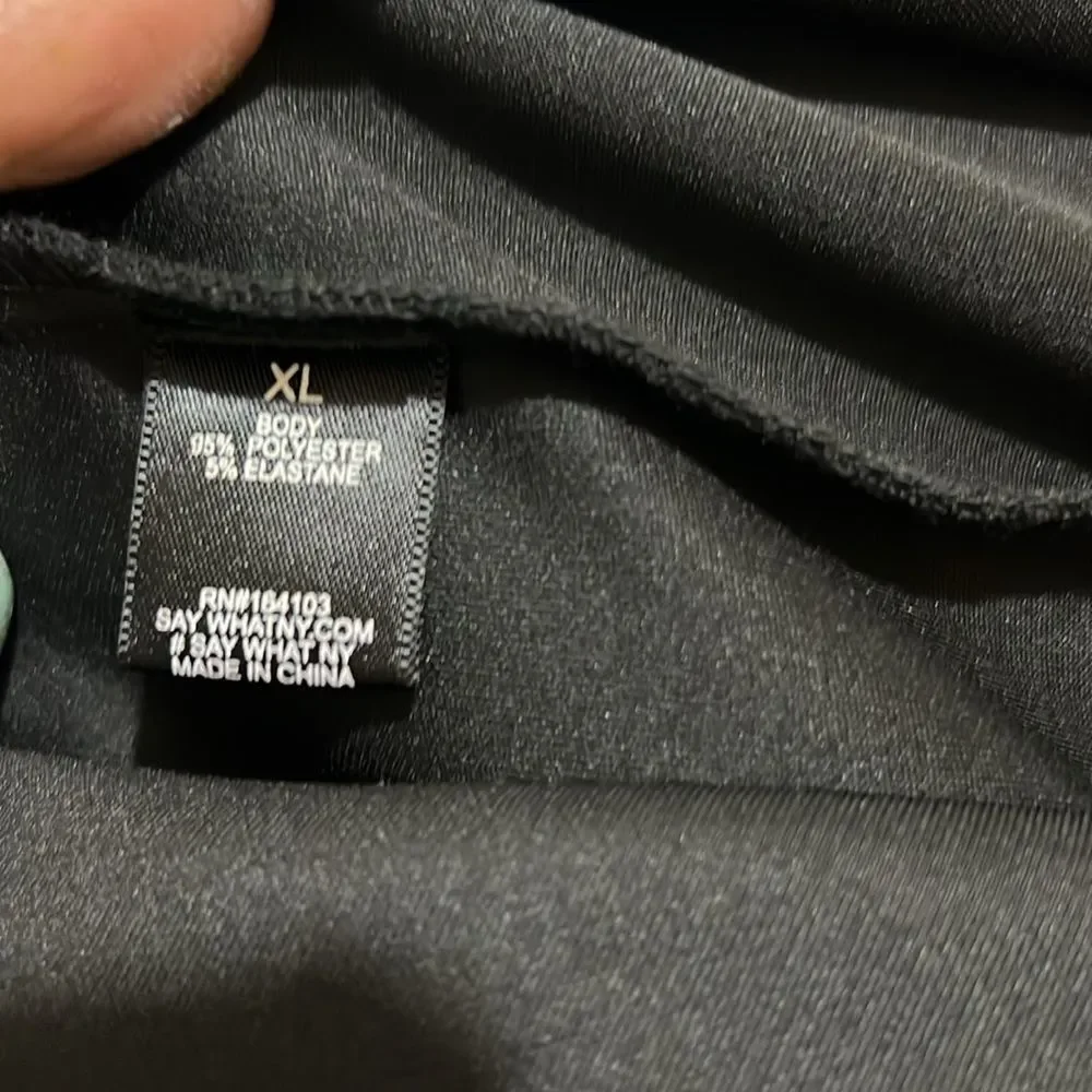 Free Shipping! Say What women's XL Black Club Dress Goth Metal Punk New w/ Tags! - Picture 8 of 8